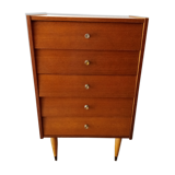 Vintage chest of drawers compass feet