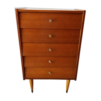Vintage chest of drawers compass feet
