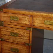 Vintage Military Campaign Desk with Brass Fittings