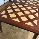 Roche Bobois cherry and Bourgogne tile dining table