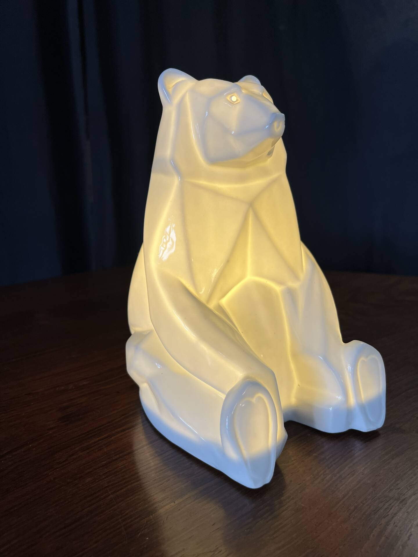 Petite lampe Art Déco ours polaire