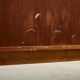Rosewood and Teak Low Sideboard with Sliding Doors, 1960s