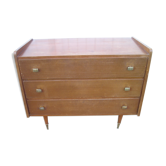 Commode vintage à 3 tiroirs des années 70
