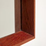 Teak framed mirror