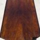Antique walnut console table with honey spoon legs.