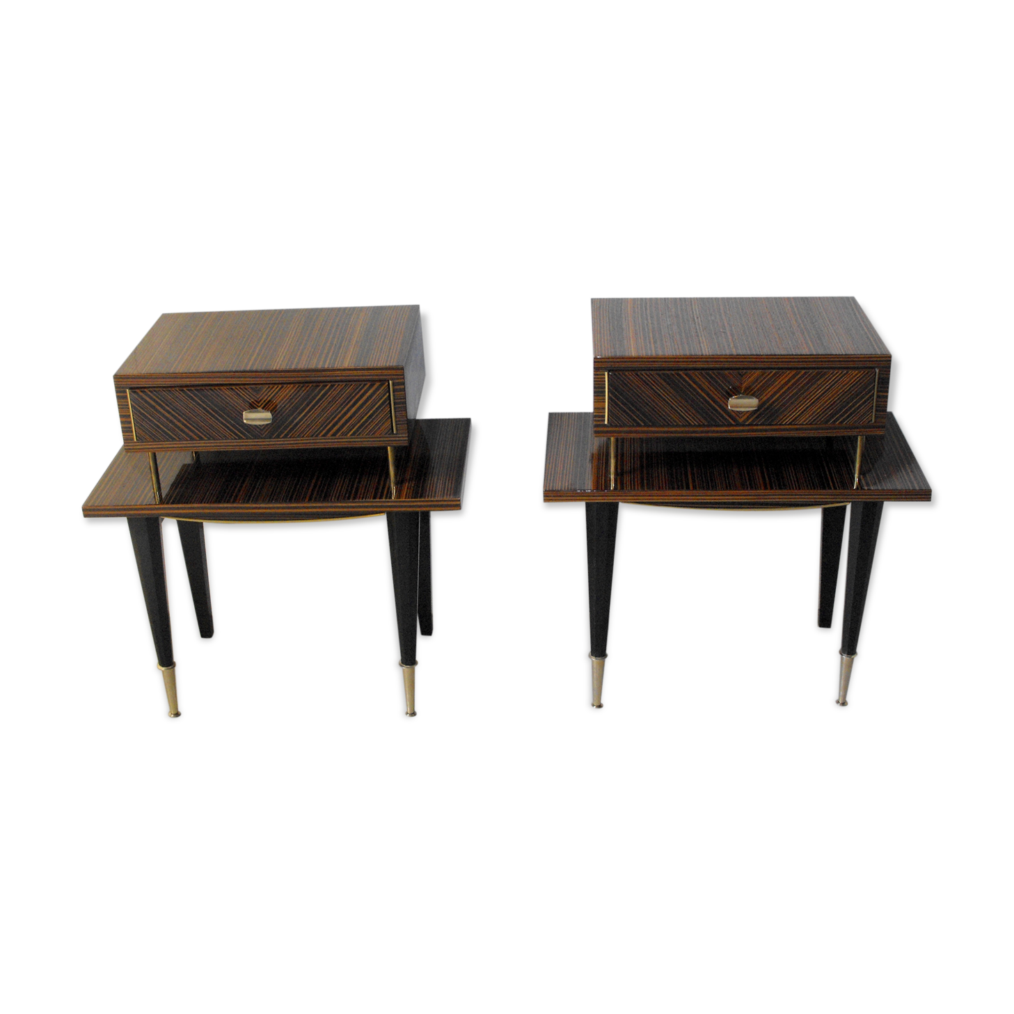 Paire de table de chevet années 50