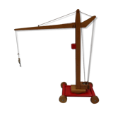 Vintage wooden toy crane