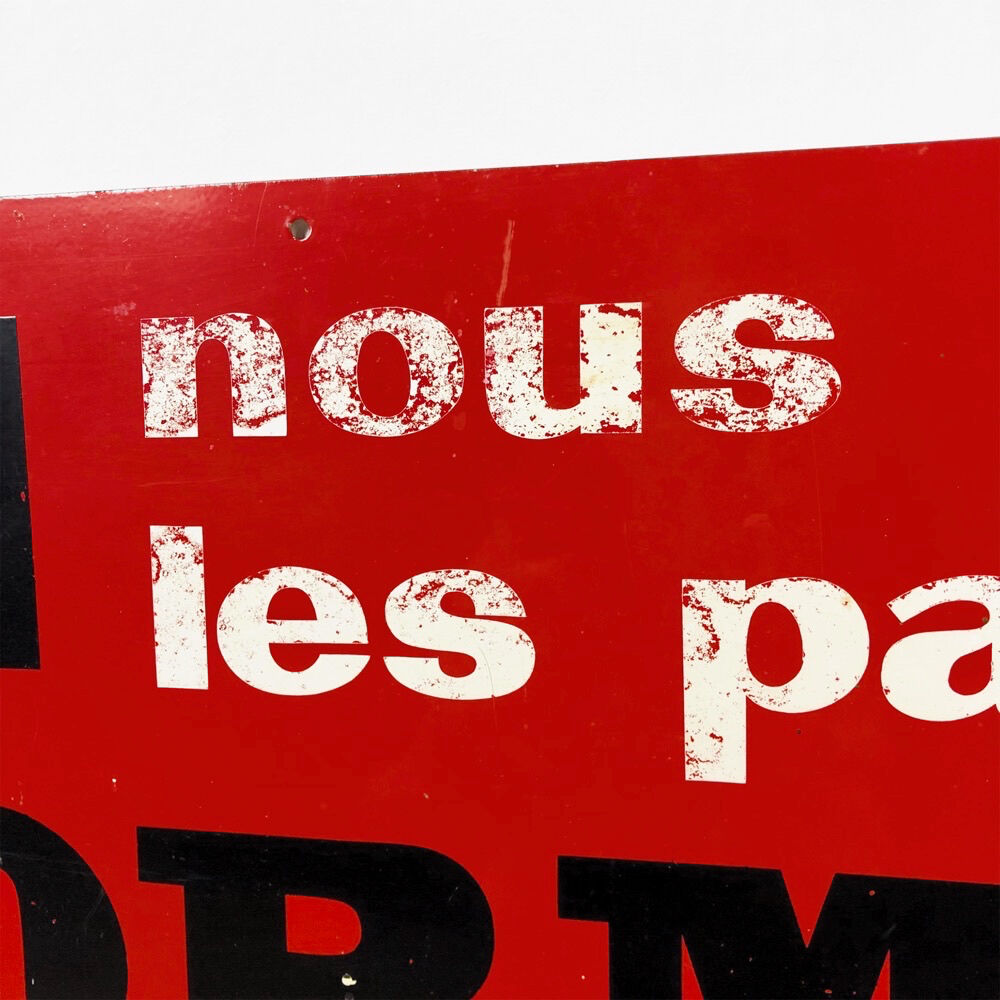 Formica advertising plate