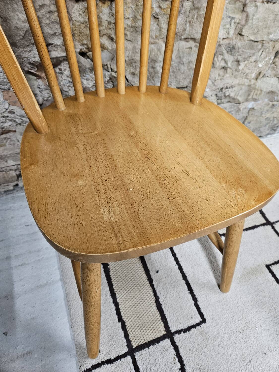 Set of 4 vintage Danish bar chairs