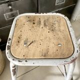 Pair of industrial workshop stools
