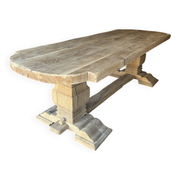 Table de monastère en chêne massif 