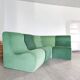 Modular green corner sofa 1970s