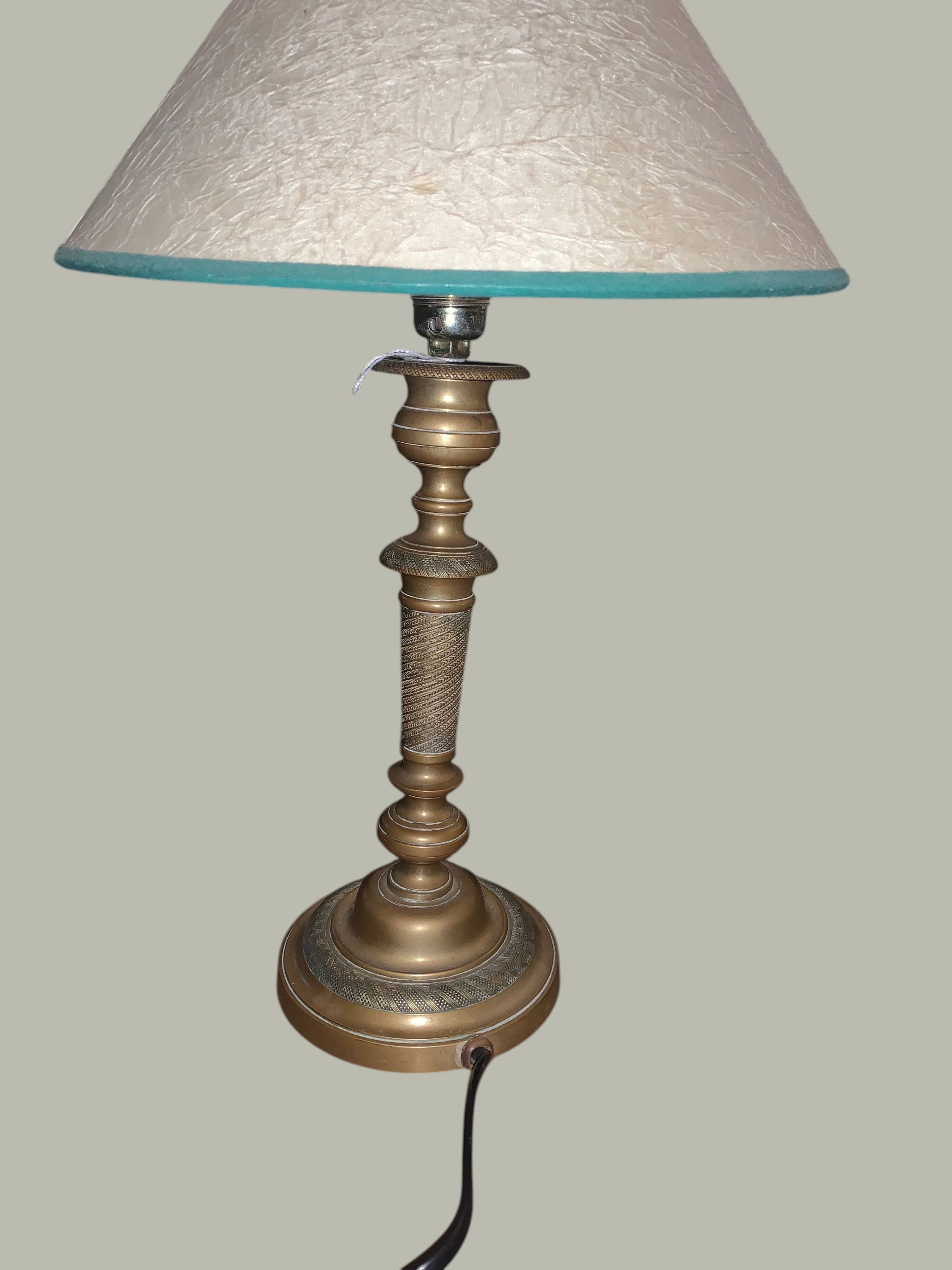 Brass lamp neoclassical style