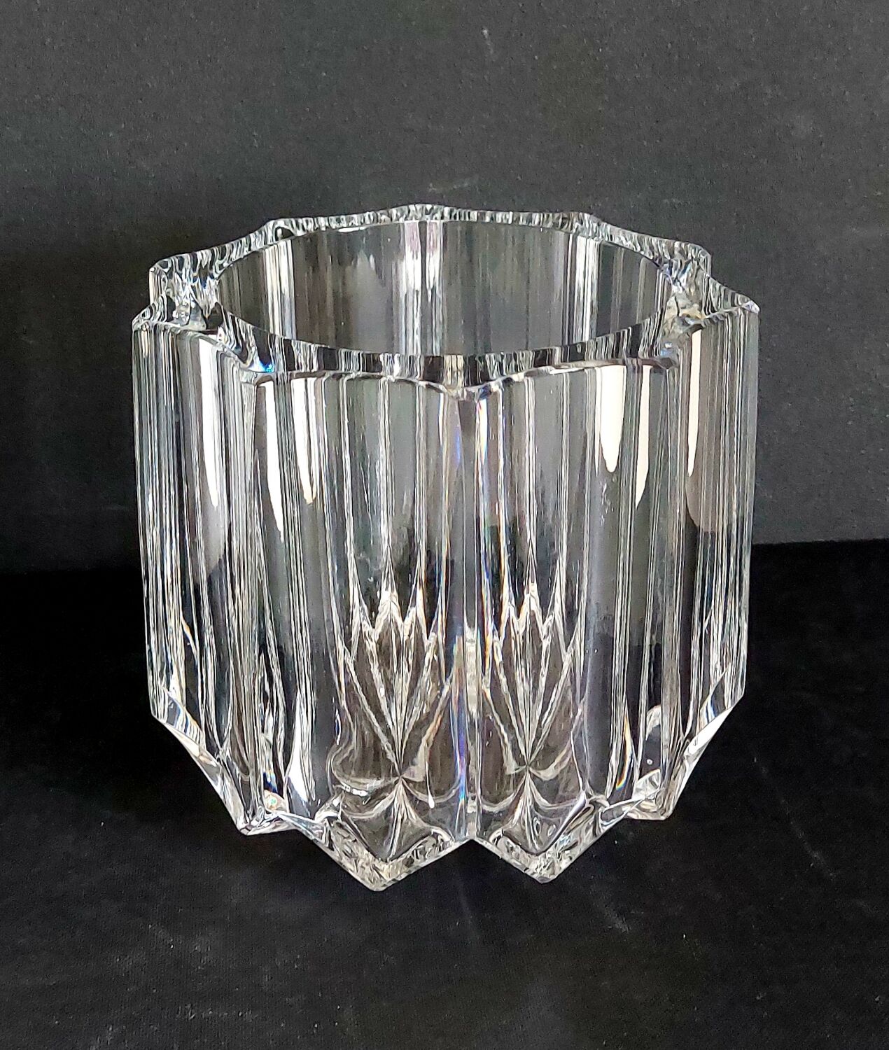 Art Deco crystal vase