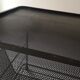 Perforated black metal trolley service, Matégot 1950 design