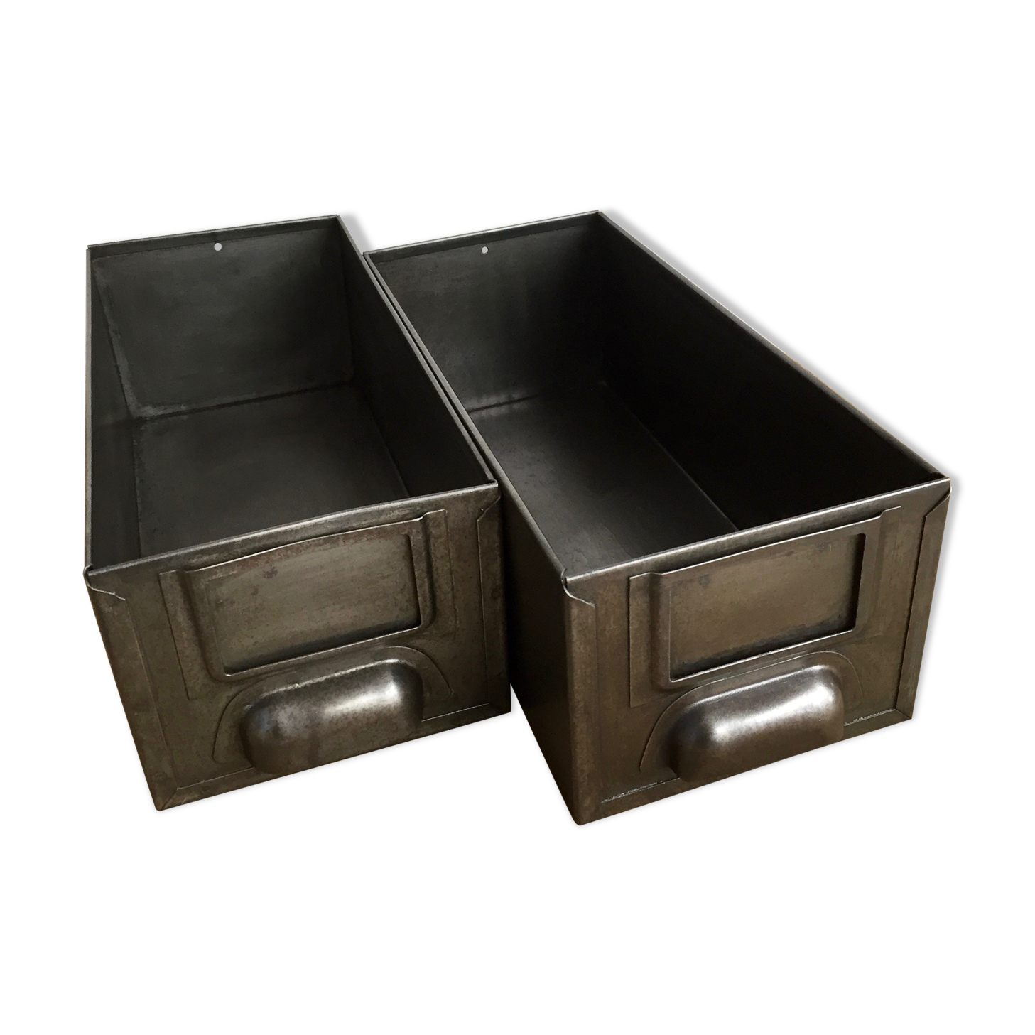 Pair of industrial drawers