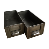 Pair of industrial drawers