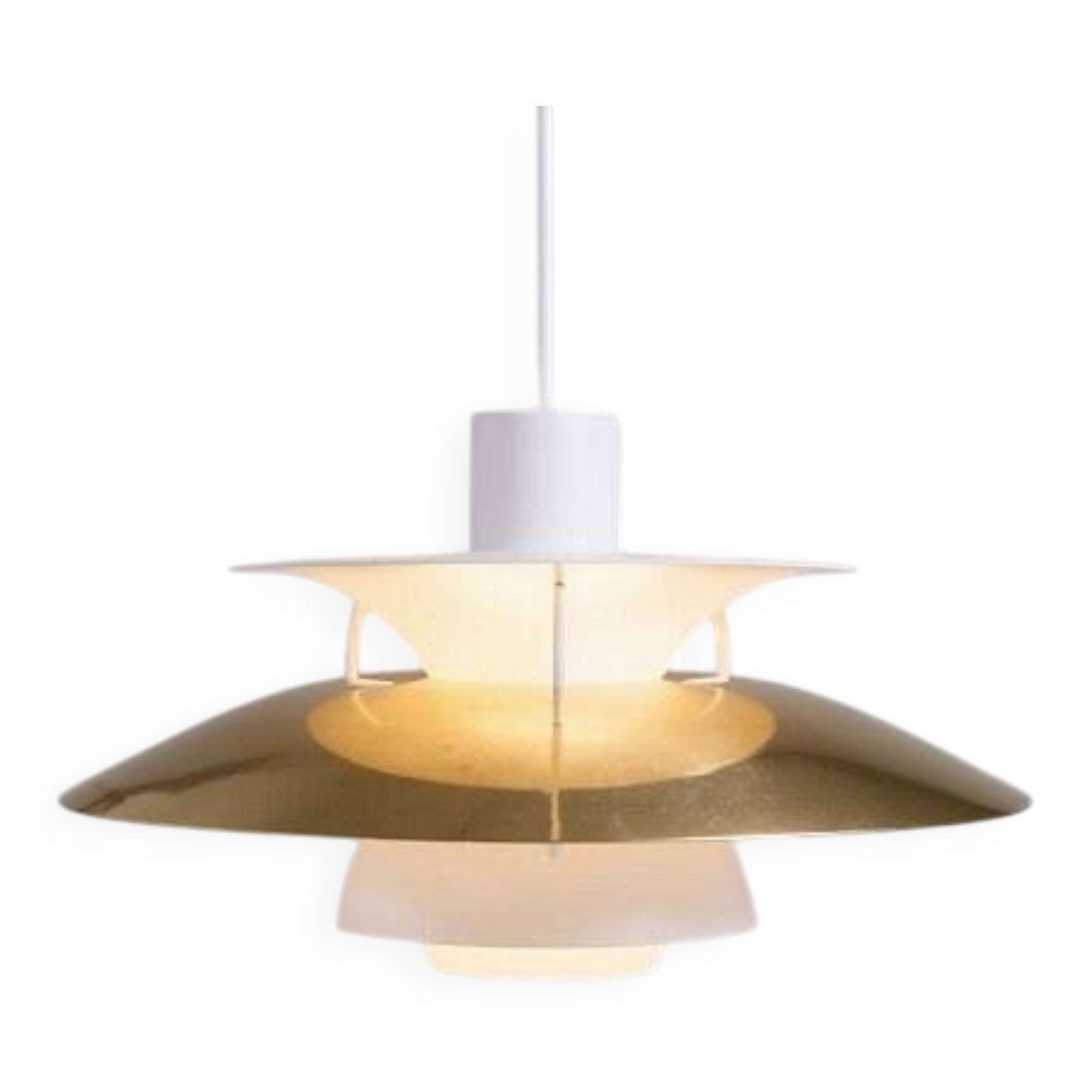 Brass pendant - Model PH5 - Poul Henningsen - Louis Poulsen - 1958