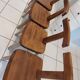 Suite of 4 rustic chairs from the 70/80's