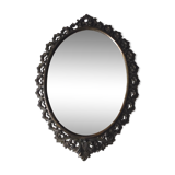 Vintage iron mirror with lace pattern 29x40cm