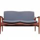 Loveseat 711 sofa by Fredrik Kayser for Vatne Lenestolfabrikk, 1960