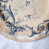 Antique dessert plates mismatched iron earth