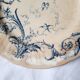 Antique dessert plates mismatched iron earth