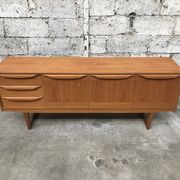 Small Scandinavian sideboard 1950-60 vintage design teak
