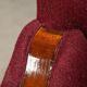 Pair Danish cabinetmaker Art Deco Armchairs in burgundy wool fabric