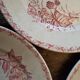 Assiettes terre de fer rose collection "mûres"
