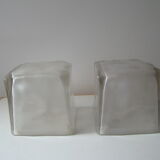 Paire de lampes glacon vintage ikea