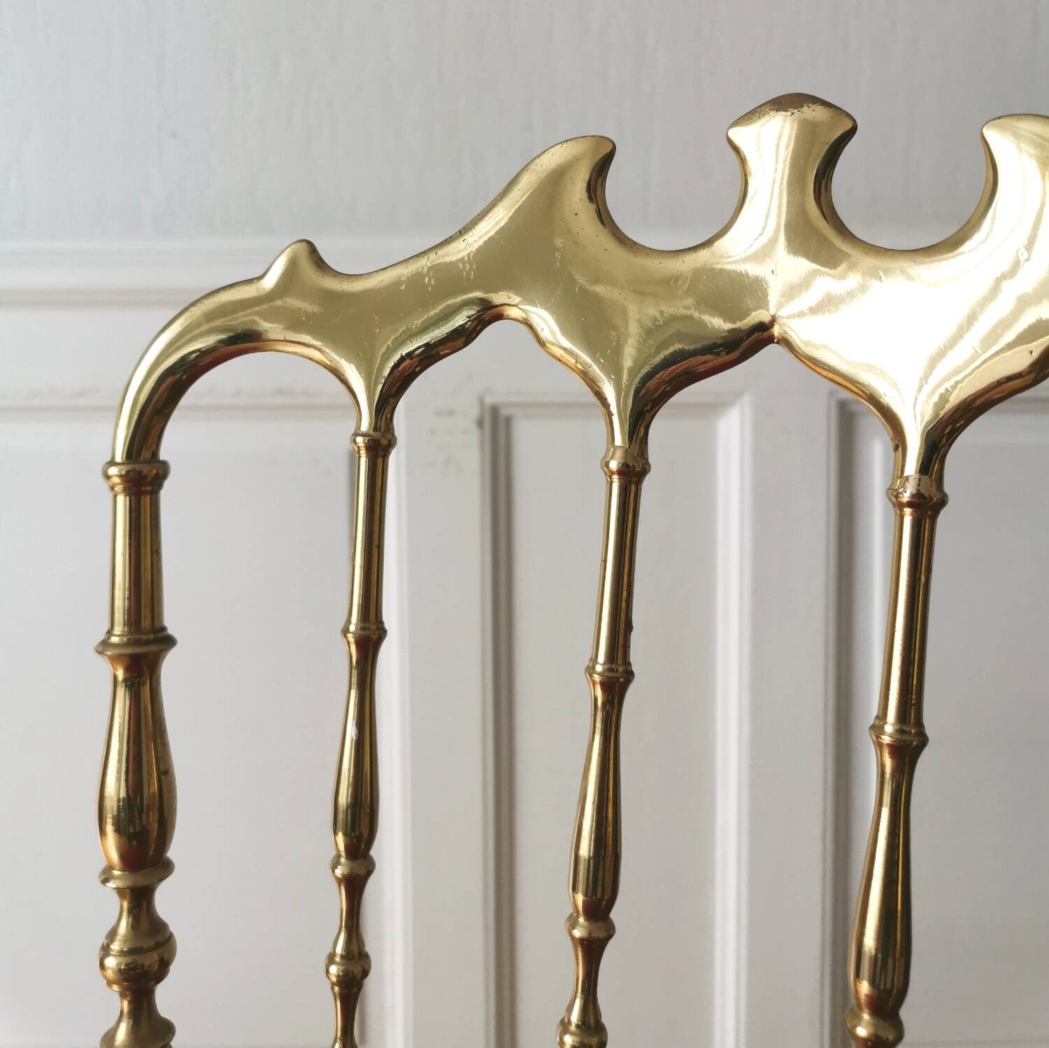 Chiavari chair in golden brass, 1950s