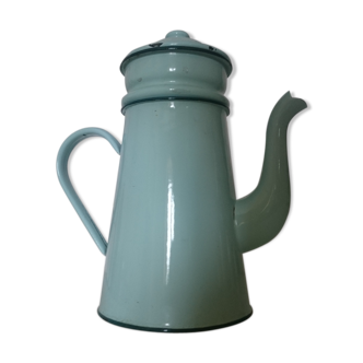 Cafetière en tôle émaillée années 60