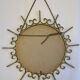 Gold metal sun mirror