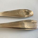 Set of 12 knives and 12 forks of brasserie La Coupole 1970