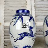 Pair of Art Deco style ceramic vases