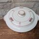 Soup tureen with lid in Salins ironstone model Nénuphar 25.5cm