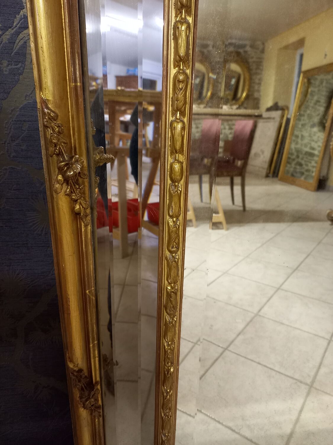 Napoleon III period mirror 163 x 109