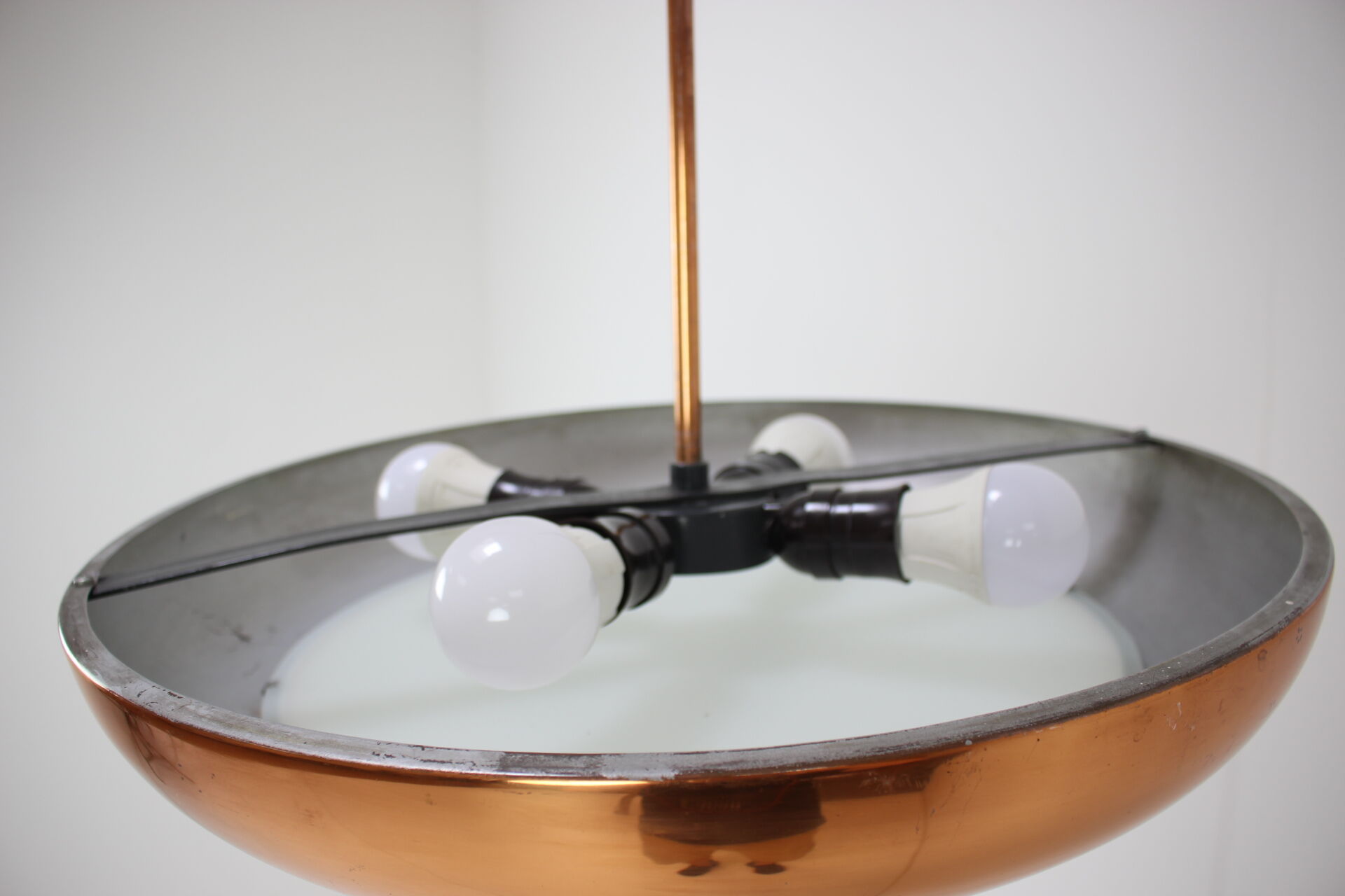 Bauhaus UFO Pendant by Josef Hurka for Napako, 1940s.