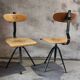 Chaise pivotante industrielle années 1960