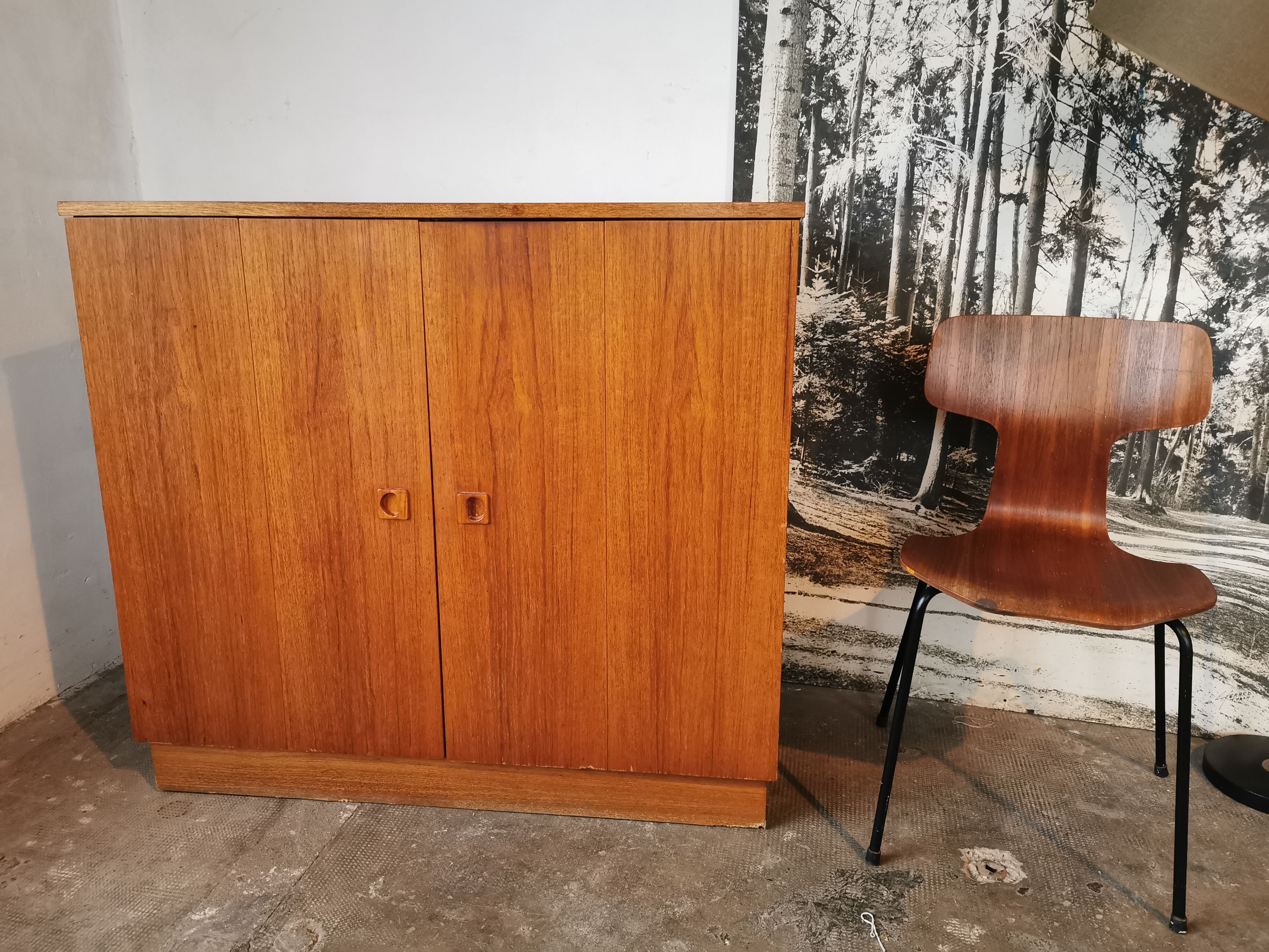 Hi-fi cabinet, music, Scandinavian style 1970