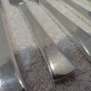 12 Christofle Concorde silver plated dessert knives, 19cm