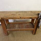 Old wooden workbench