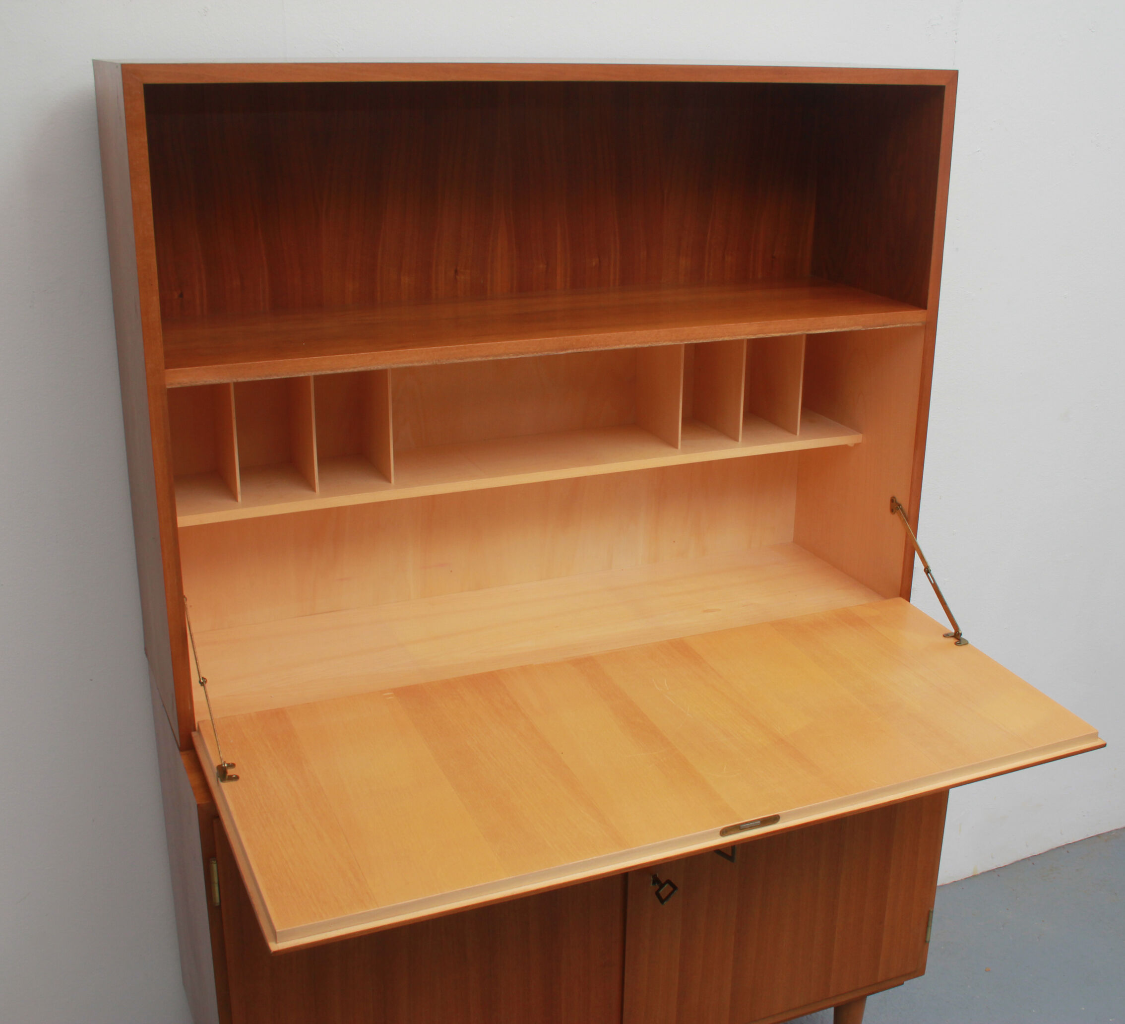 1960s secretary combination in walnut