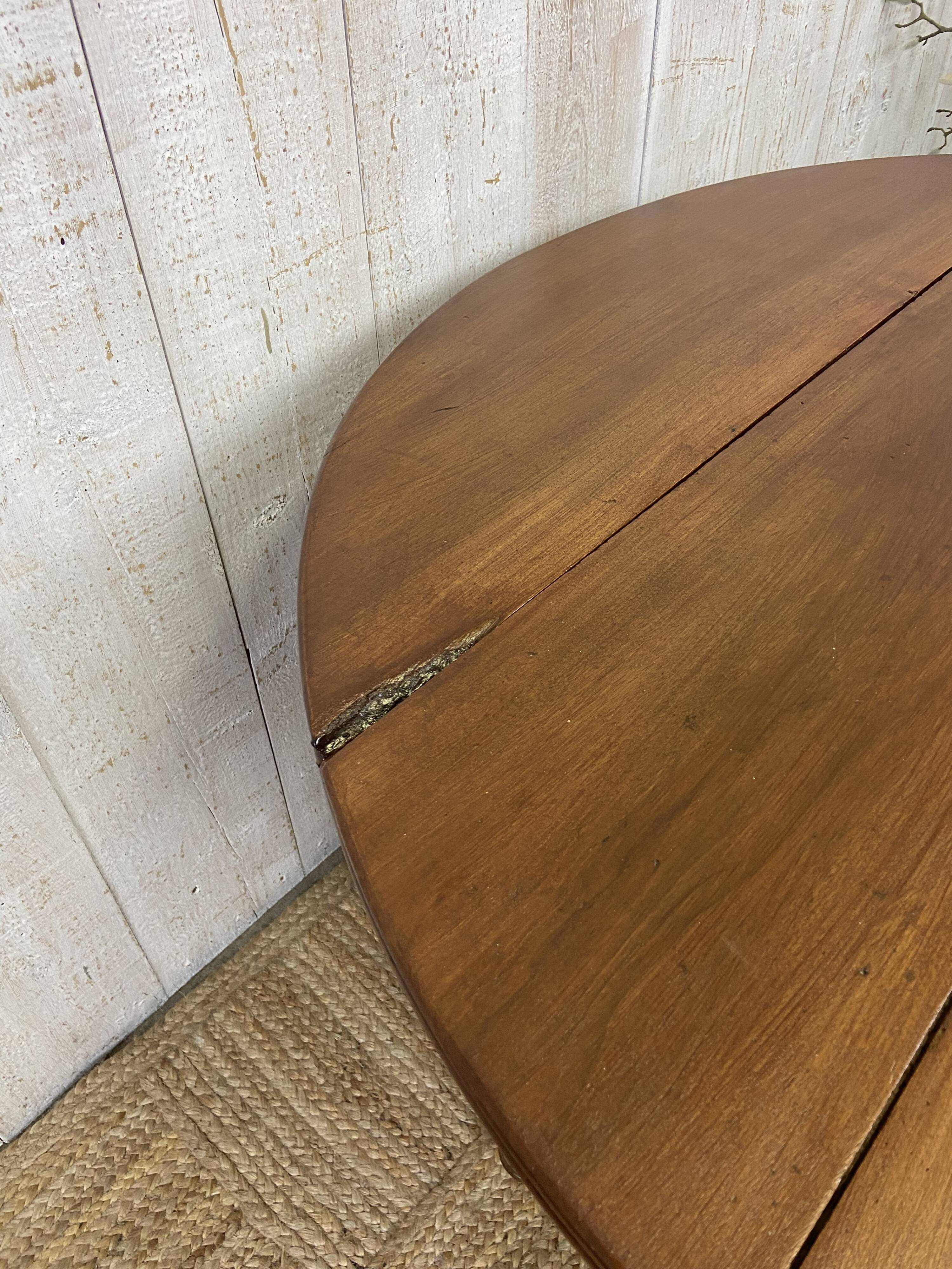 Country-style drop-leaf table