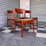 Set of 4 Danish teak chairs