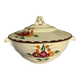 Soupière ancienne Longchamp modèle Agen en faïence française à décor floral