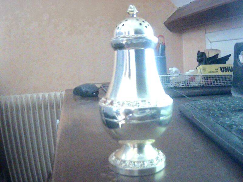 silver metal sprinkler 20th century