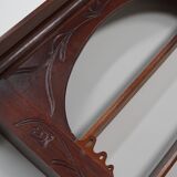 Paire d'armoires / vitrines d'apothicaire en chêne hollandais antiques Art Nouveau vers 1904