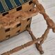 1960s, Danish 2 seater sofa, original condition, furniture wool fabric, solid oak wood.